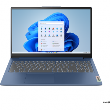 Laptop IdeaPad Slim 3 FHD 15.6 inch AMD Ryzen 3 7320U 8GB 256GB Free Dos Abyss Blue