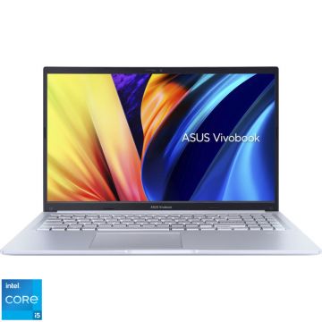 Laptop ASUS 15.6'' Vivobook 15 X1502ZA, FHD, Procesor Intel® Core™ i5-12500H (18M Cache, up to 4.50 GHz), 8GB DDR4, 512GB SSD, Intel Iris Xe, No OS, Icelight Silver