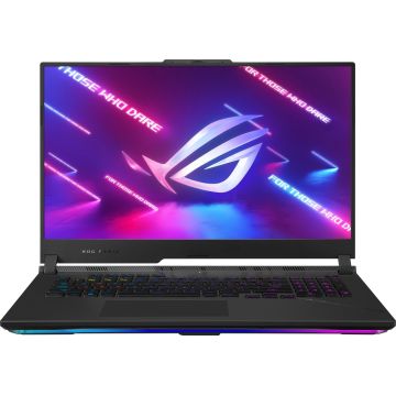 Laptop ASUS Gaming 17.3'' ROG Strix SCAR 17 G733PZ, QHD 240Hz, Procesor AMD Ryzen™ 9 7945HX (64M Cache, up to 5.4 GHz), 16GB DDR5, 2TB SSD, GeForce RTX 4080 12GB, No OS, Off Black, 3Yr