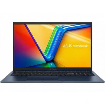 Asus Laptop Asus VivoBook X1704VA, 17.3 inch FHD, Intel Core i7-1355U, 16GB RAM, 1TB SSD, No OS, Albastru