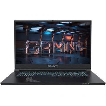 Gigabyte Laptop Gaming GIGABYTE G7 MF, Intel Core i5-12500H, 17.3 inch FHD, 16GB RAM, 512GB SSD, nVidia GeForce RTX 4050 6GB, Free DOS Negru