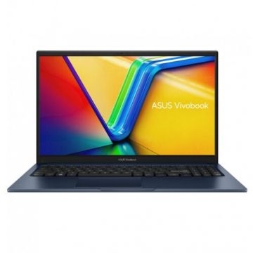 Asus Laptop Asus Vivobook X1504ZA, Intel Core i3-1215U, 15.6 inch FHD, 8GB RAM, 256GB SSD, No OS, Albastru