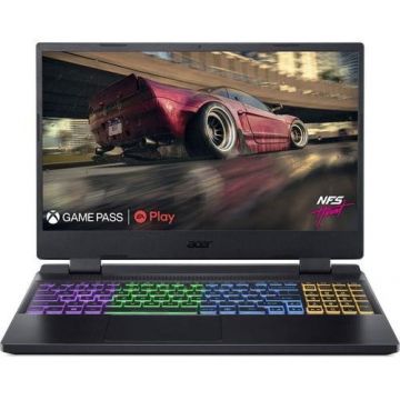 Acer Laptop Gaming Acer Nitro 5 AN515-58, Intel Core i5-12450H, 15.6 inch FHD, 16GB RAM, 512GB SSD, nVidia RTX 4050 6GB, No OS, Negru