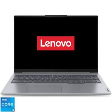 Laptop Lenovo ThinkBook 16 G6 IRL (Procesor Intel® Core™ i5-1335U (12M Cache, up to 4.60 GHz), 16inch WUXGA, 16GB, 512GB SSD, Intel Iris Xe Graphics, Gri)