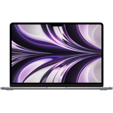 Laptop Apple 13.6'' MacBook Air 13 with Liquid Retina, Apple M2 chip (8-core CPU), 8GB, 512GB SSD, Apple M2 10-core GPU, macOS Monterey, Space Grey, INT keyboard, 2022