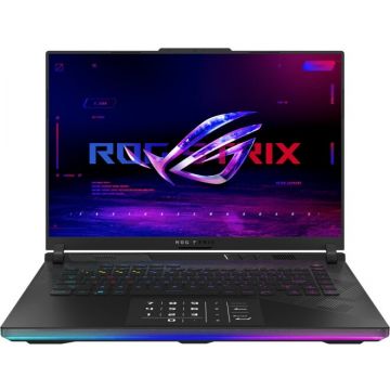 Asus Laptop Gaming Asus ROG Strix SCAR 16 G634JZR, Intel Core i9-14900HX, 16 inch QHD+, 64GB RAM, 2TB SSD, nVidia RTX 4080 12GB, Free DOS, Negru
