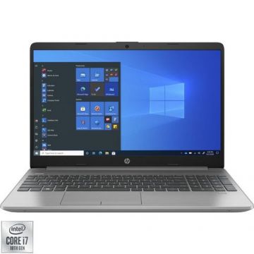Laptop HP 250 G8 (Procesor Intel® Core™ i7-1065G7 (8M Cache, up to 3.90 GHz) 15.6inch FHD, 8GB, 512GB SSD, Intel® Iris Plus Graphics, Win 10 Pro, Argintiu)