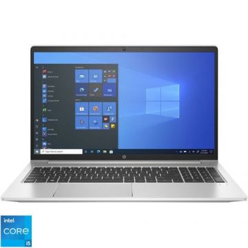 Laptop HP ProBook 450 G8 (Procesor Intel® Core™ i5-1135G7 (8M Cache, up to 4.20 GHz) 15.6inch FHD, 8GB, 512GB SSD, Intel Iris Xe Graphics, Windows 10 Pro, Argintiu)