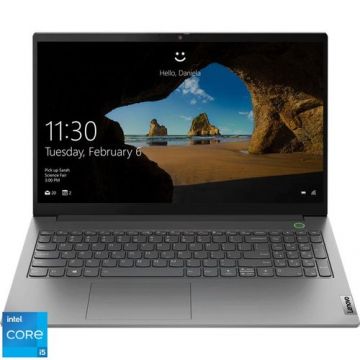 Laptop Lenovo ThinkBook 15 G2 ITL (Procesor Intel® Core™ i5-1135G7 (8M Cache, up to 4.20 GHz), 15.6inch FHD, 16GB, 512GB SSD, Intel Iris Xe Graphics, FPR, Gri)