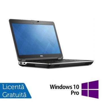 Laptop Refurbished Dell Latitude E6440 (Procesor Intel® Core™ i5-4300M (3M Cache, up to 3.30 GHz) 14inch, 8GB, 120GB SSD, DVD-RW, Intel® HD Graphics 4600, Windows 10 Pro, Negru)