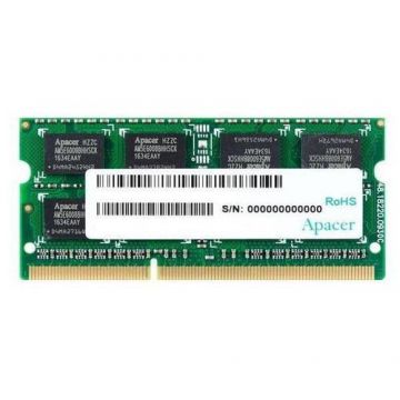 Memorie Laptop Apacer DS.04G2K.HAM, DDR3, 1x4GB, 1600 MHz, CL11, 1.5v