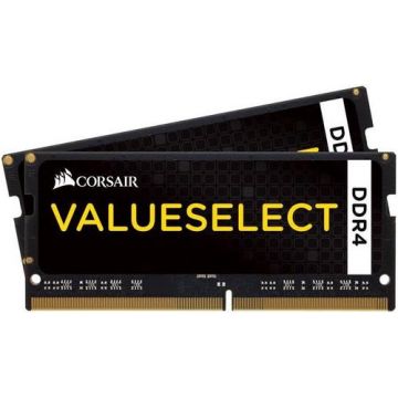 Memorie Laptop Corsair ValueSelect SODIMM, DDR4, 2x8GB, 2133MHz, CL15
