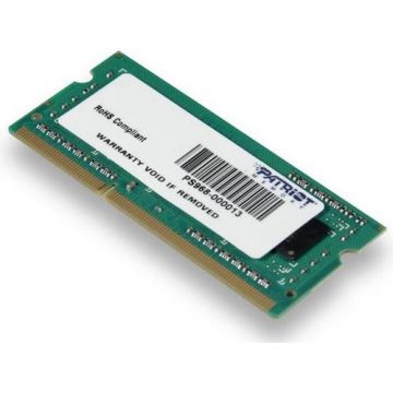 Memorie Laptop Patriot SODIMM, DDR3, 1x4GB, 1600 MHz, CL11