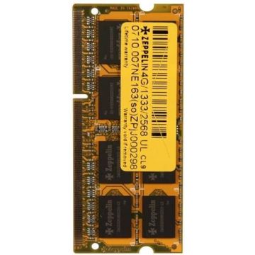 Memorie Laptop Zeppelin SO-DIMM DDR3, 1x2GB, 1333MHz (CL9)