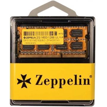 Memorie Laptop Zeppelin SO-DIMM DDR3, 1x2GB, 1600 MHz, CL9