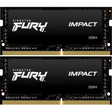 Memorii laptop Kingston Impact 32GB(2x16GB), DDR4-3200Mhz, CL20, Dual Channel