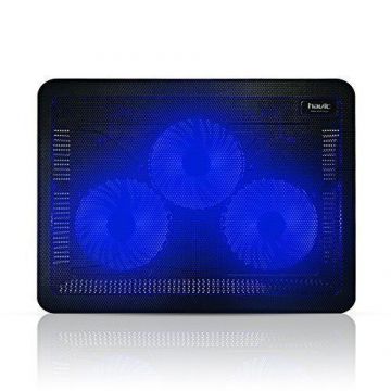 Cooler Stand Laptop Havit GAMENOTE F2056, 17inch, iluminare LED (Negru)