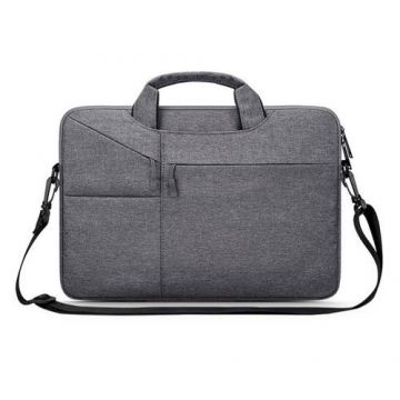 Geanta laptop 14 inch Tech-Protect Pocket Bag Dark Grey