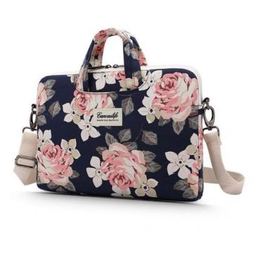 Geanta universala laptop 13/14 inch Canvaslife Briefcase Navy Rose