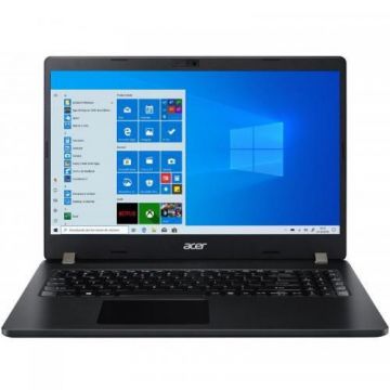 Laptop Acer Travel Mate P2 TMP215-52 (Procesor Intel® Core™ i7-10510U (8M Cache, up to 4.90 GHz) 15.6inch FHD, 8GB, 256GB SSD, Intel® UHD Graphics, FPR, Win10 Pro, Negru)