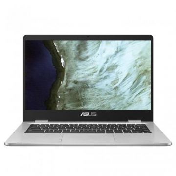 Laptop ASUS ChromeBook C423NA-EC0642 (Procesor Intel® Celeron® N3350 (2M Cache, up to 2.40 GHz) 14inch Touch, 4GB, eMMC 64GB, Intel® HD Graphics 500, Argintiu)