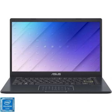 Laptop Asus E410MA-BV1258 (Procesor Intel® Celeron® N4020 (4M Cache, up to 2.80 GHz) 14inch HD, 4GB, 256GB SSD, Intel® UHD Graphics 600, No OS, Albastru)