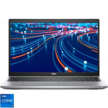 Laptop Dell Latitude 5520 (Procesor Intel® Core™ i7-1165G7 (12M Cache, up to 4.70 GHz, with IPU), 15.6inch FHD, 16GB, 512GB SSD, Intel Iris Xe Graphics, Win 11 Home S, Gri)