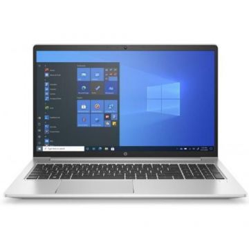 Laptop HP ProBook 455 G8 (Procesor AMD Ryzen 5 5600U (16M Cache, up to 4.2 GHz), 15.6inch FHD, 16GB, 512GB SSD, AMD Radeon Graphics, Windows 10 Pro, Argintiu)