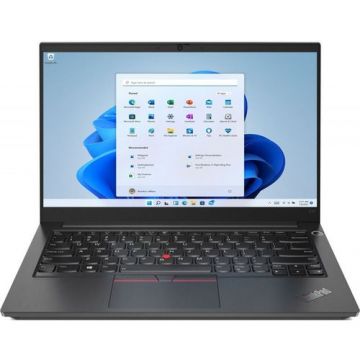 Laptop Lenovo ThinkPad E14 Gen 3 (Procesor AMD Ryzen™ 5 5500U (8M Cache, up to 4.0 GHz) 14inch FHD, 16GB, 512GB SSD, Intel Iris Xe Graphics, FPR, Win 11 Pro, Negru)