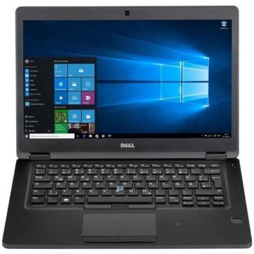 Laptop Refurbished Dell Latitude 5480 (Procesor Intel Core i5-7300U (2 core, 2.60Ghz up to 3.50GHz, 3Mb Cache), 14inch, FHD, 8GB DDR4, 256GB SSD SATA, Webcam, Tastatura iluminata, Windows 10 PRO, Negru)