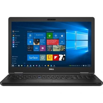 Laptop Refurbished Dell Latitude E5580, Intel Core i5-7200U 2.50GHz, 8GB DDR4, 256GB SSD M.2, 15.6 Inch, Tastatura Numerica