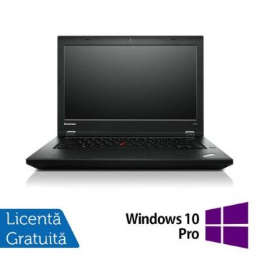 Laptop Refurbished Lenovo ThinkPad L530 (Procesor Intel® Core™ i5-4300U (3M Cache, up to 2.90 GHz) 14inch HD, 4GB, 120GB SSD, Intel® HD Graphics 4400, Windows 10 Pro, Negru)