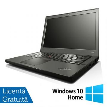Laptop Refurbished Lenovo Thinkpad x240, Intel Core i5-4300U 1.90GHz, 4GB DDR3, 120GB SSD, 12.5 Inch, Webcam + Windows 10 Home (Negru)