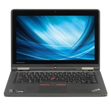 Laptop Refurbished Lenovo THINKPAD YOGA 12, Intel Core i5-5300U 2.30GHz up to 2.90GHz, 8GB DDR3, 120GB SSD, 12.5 inch, FHD, Touchscreen, Webcam (Negru)