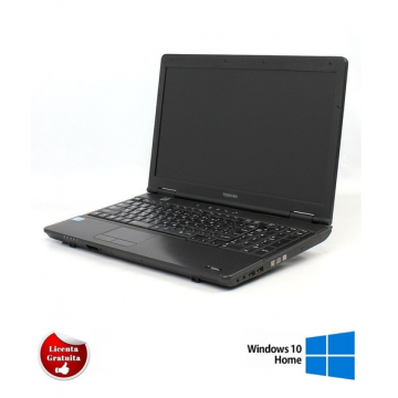 Laptop Refurbished Toshiba Dynabook Satellite B551/C, Intel Core i5-2520M CPU 2.50GHz up to 3.20GHz, 4GB DDR3, 250GB HDD, DVD, 15.6 Inch, HD 1366x768, Windows 10 Home (Negru)