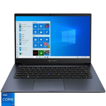 Laptop Toshiba Portege X40-J-10T, Procesor Intel Core i7-1165G7, 14'' Full HD, 16GB, 512GB SSD, Intel Iris Xe Graphics, Windows 10 Pro, Albastru