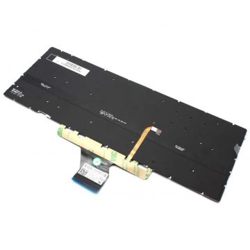 Tastatura Argintie HP SN719BL iluminata layout US fara rama enter mic