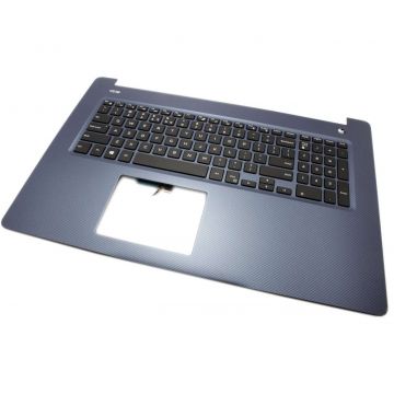 Tastatura Dell D6NDW Neagra cu Palmrest Albastru iluminata backlit
