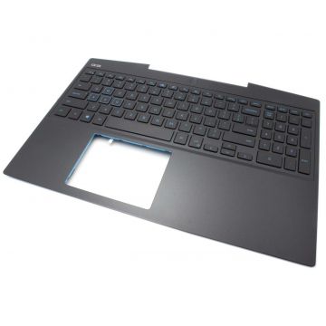Tastatura Dell Inspiron 15 Neagra cu Palmrest Negru iluminata backlit
