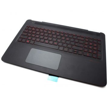Tastatura HP Pavilion 15-bc499 Neagra cu Palmrest Negru si TouchPad iluminata backlit