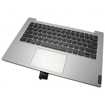 Tastatura Lenovo 5CB0S18409 Neagra cu Palmrest Gri si TouchPad iluminata backlit