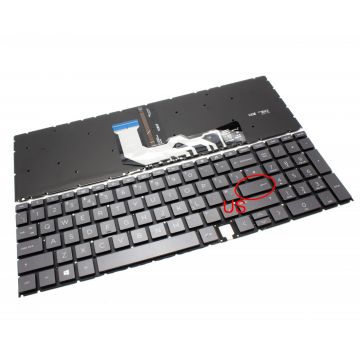 Tastatura Maro HP 9Z.NHBBC.00U iluminata layout US fara rama enter mic
