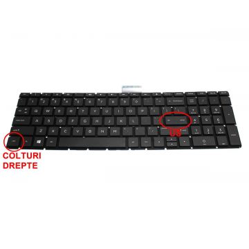 Tastatura Neagra HP PK132041A00 layout US fara rama enter mic originala