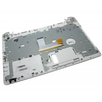 Tastatura Toshiba 9Z.NBSQ.10J alba cu Palmrest alb fara touchpad