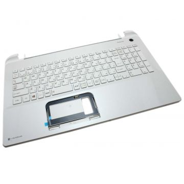 Tastatura Toshiba 9Z.NBSQ.10J alba cu Palmrest alb fara touchpad