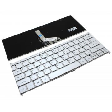 Tastatura Acer PK132WG1C00 Alba iluminata backlit
