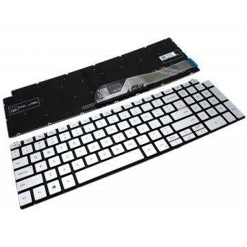 Tastatura Dell Inspiron 15 5590 Argintie iluminata backlit