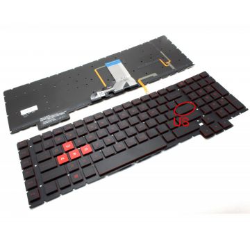 Tastatura HP Omen 17-AN008CA iluminata layout US fara rama enter mic