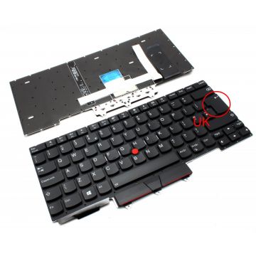 Tastatura Lenovo ThinkPad E14 GEN 1 2020 iluminata layout UK fara rama enter mare