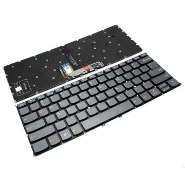 Tastatura Lenovo V163420DS1-US Gri iluminata backlit